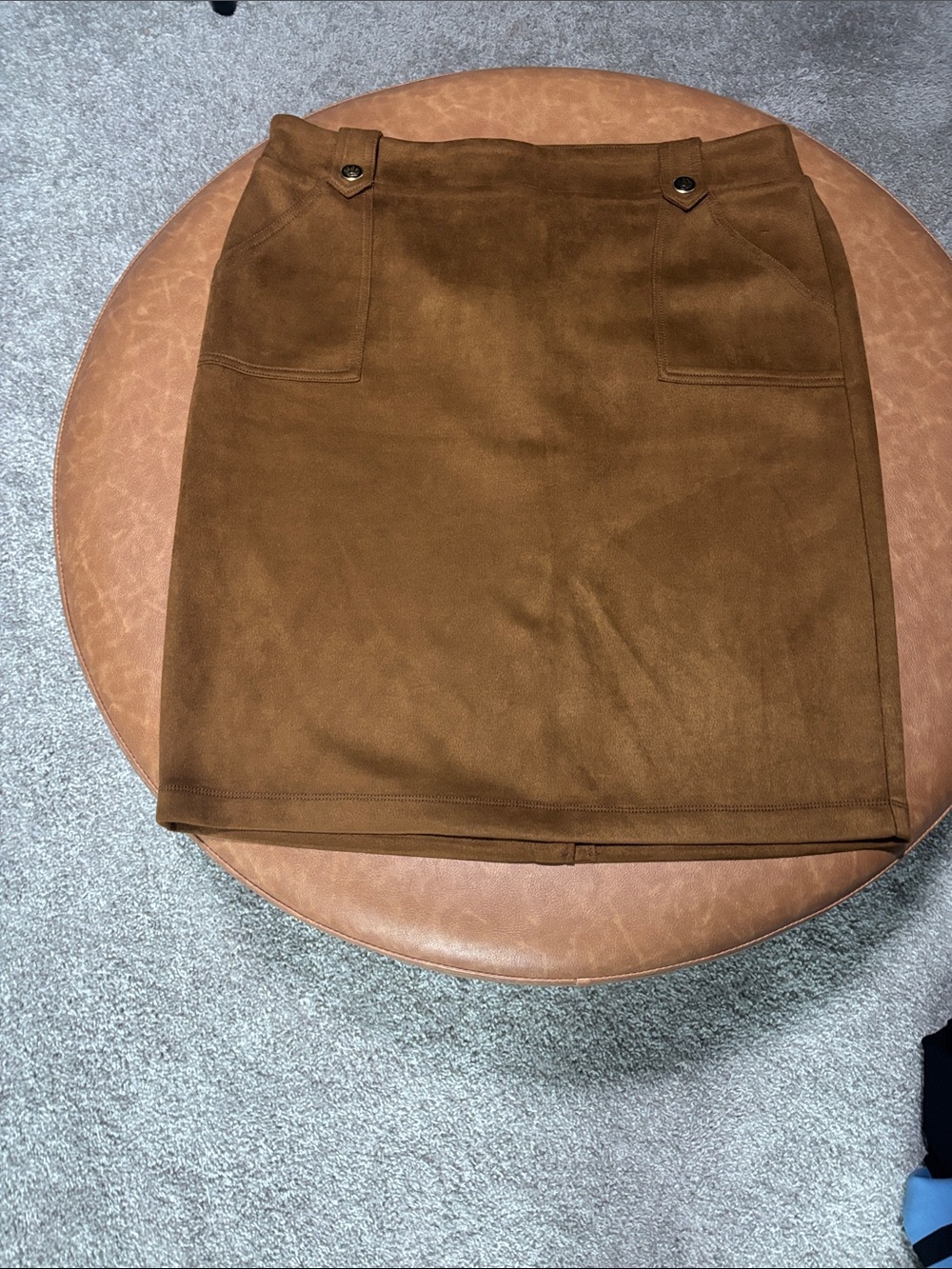 Soho Brown Suede Mini Skirt